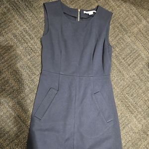 Diane von Furstenberg navy knit dress, size 2